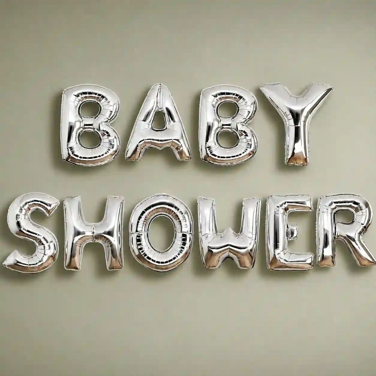 Silver Baby Shower Foil